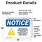 Signmission Food Allergy Notice Please Be Sign With Symbol, 14 in W x Rectangle, Vinyl Decal OS-2PACK-NS-D-1014-L-12812 - alternate 2